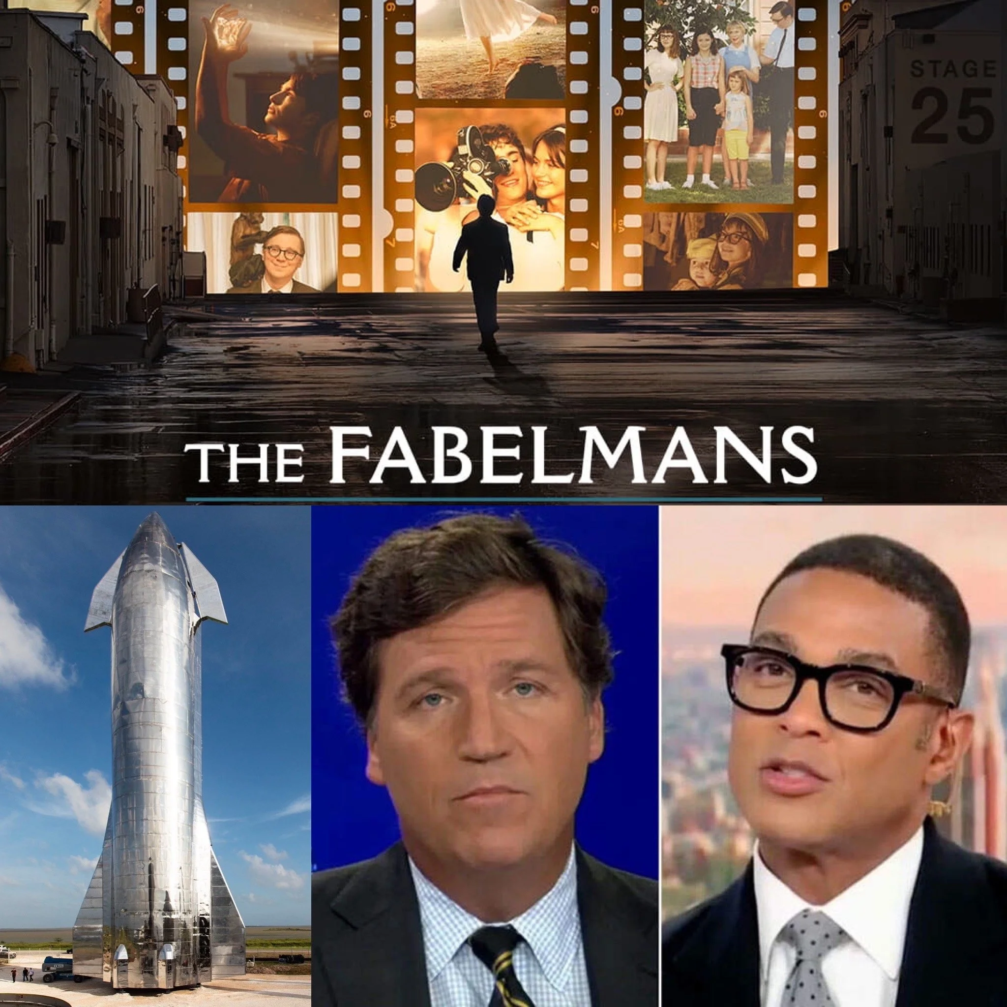 #232 – The Fabelmans, SpaceX Starship launch, Tucker Carlson AND Don Lemon AXED from Fox and CNN