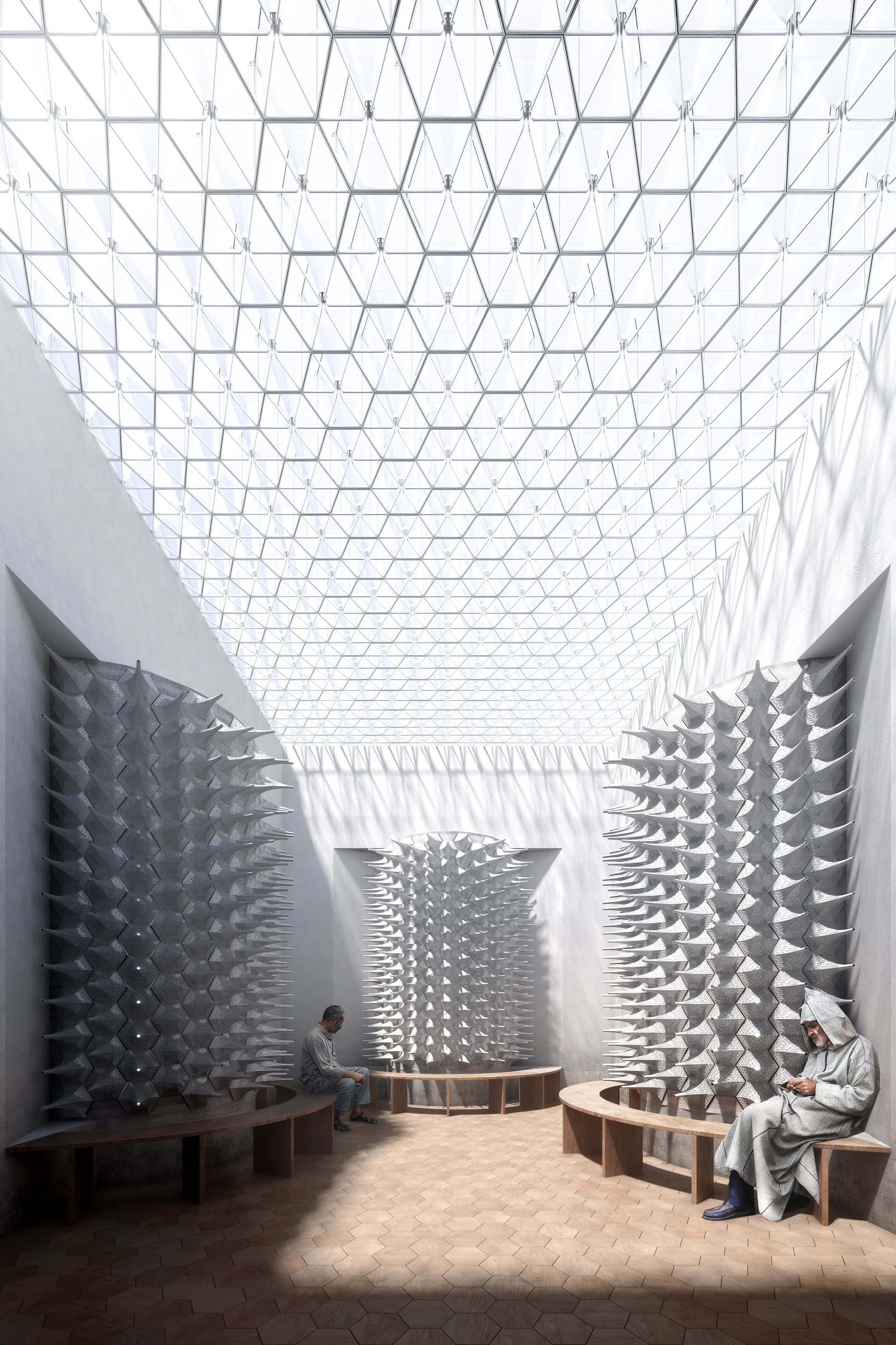 The Whispering House: Library Interior View