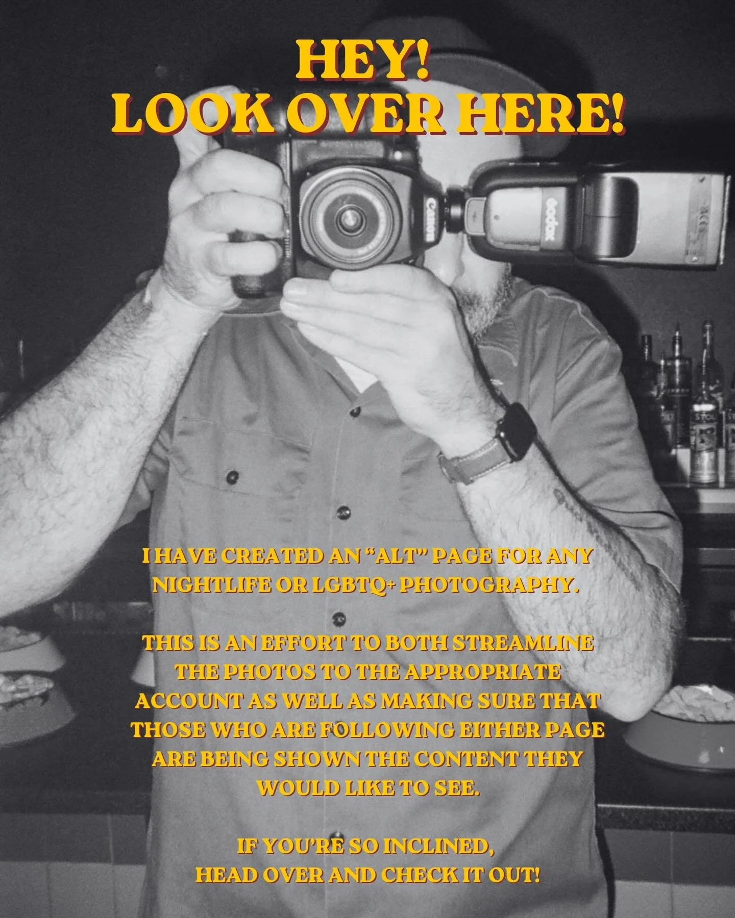 Check out my &ldquo;alt&rdquo; page featuring the nightlife photography as well as more LGBTQ+ subjects and events @exit12afterdark