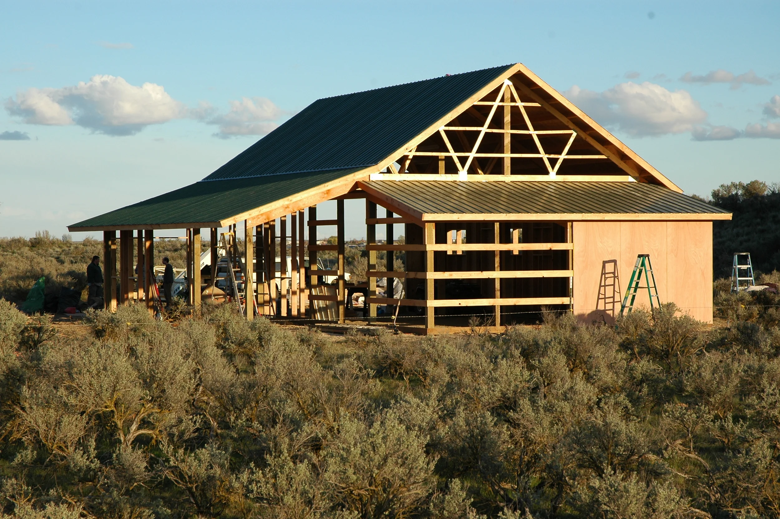 desert barn construction