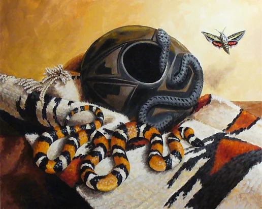 Ancient Artists' Inspiration - Corn Snake & Sphinx Moth