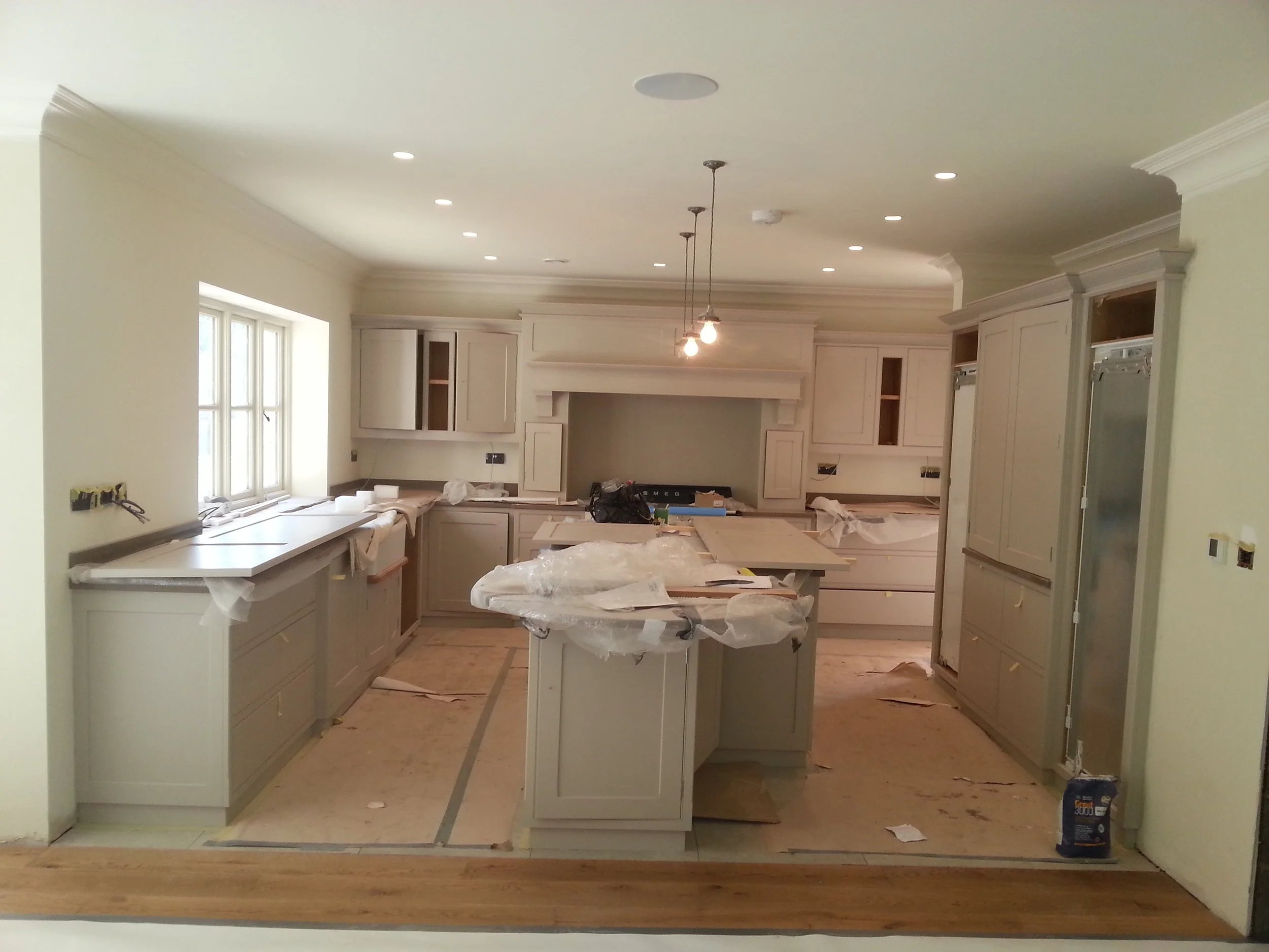 On site during painting