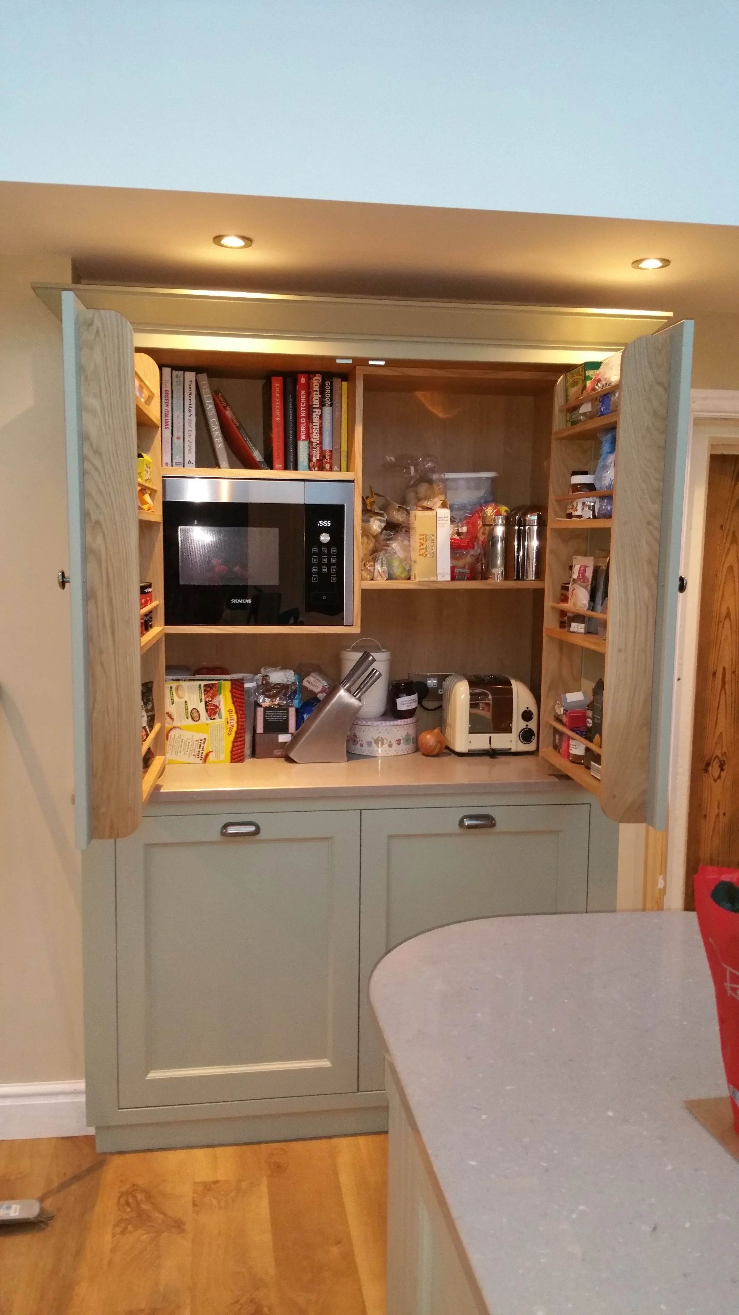 Cabinets after work was complete
