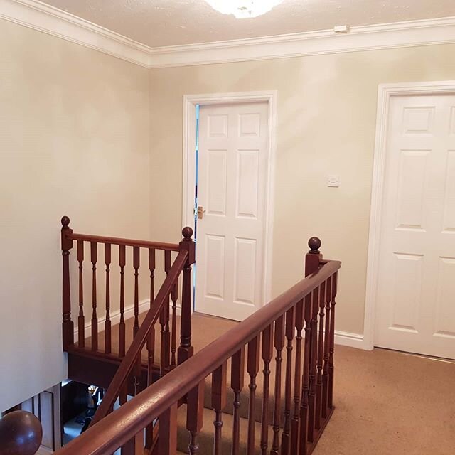 Just spent the last few weeks #decorating this large hall, stairs and landing in Heaton, #Bolton. The home owners are looking to sell so wanted to #refresh, #update and #neutralise the space whilst being as economical possible with their budget. All 