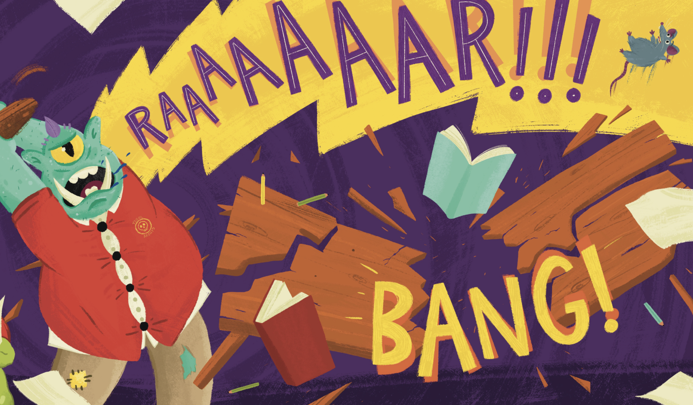 Ysgol Arswyd / Book Illustration