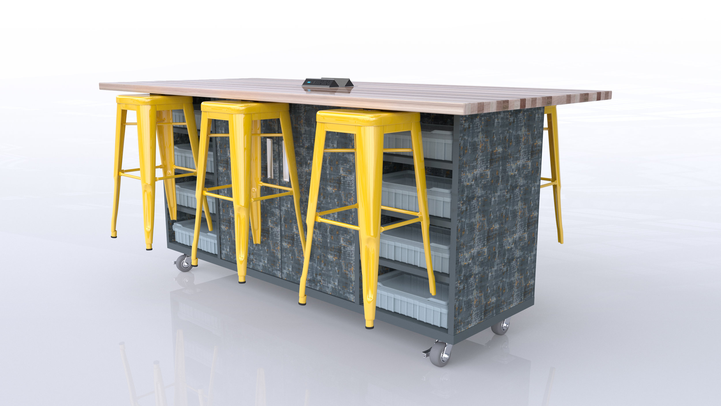 CEF Double Storage Ed Table in Paint Scrape Steel.jpg