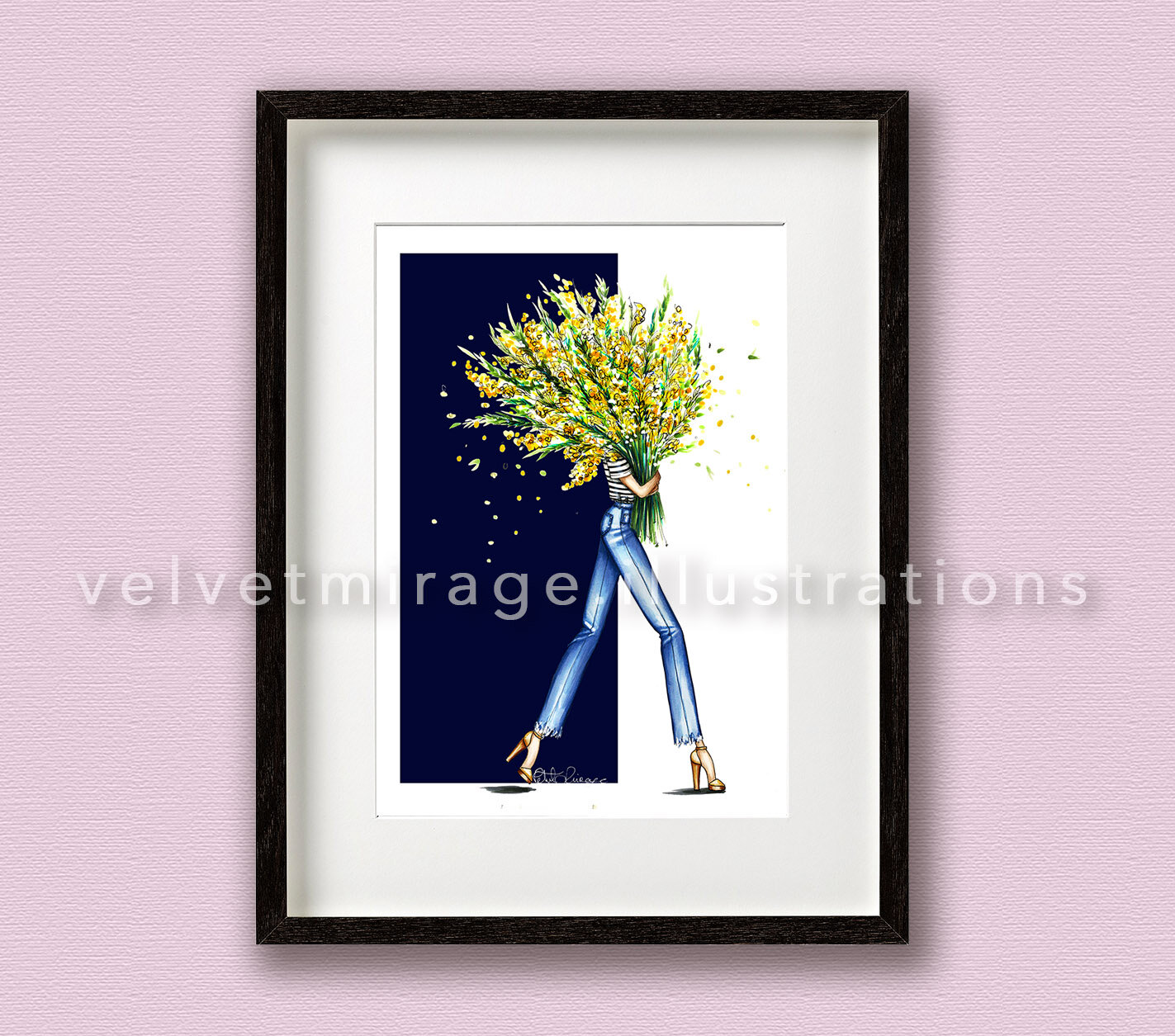 "Yellow Gladiolus" Fashion Print