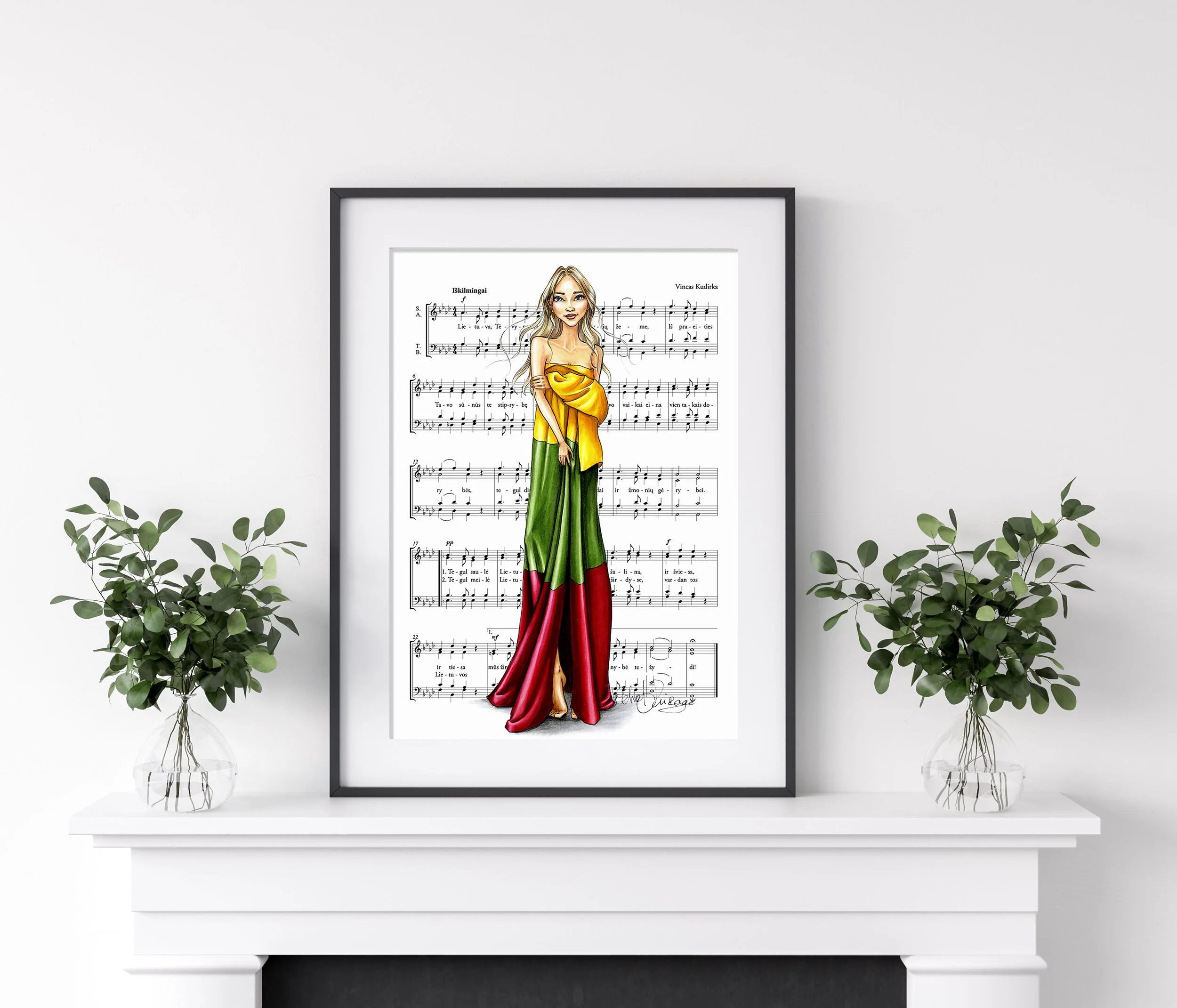 "Vardan Tos Lietuvos" Fashion Print