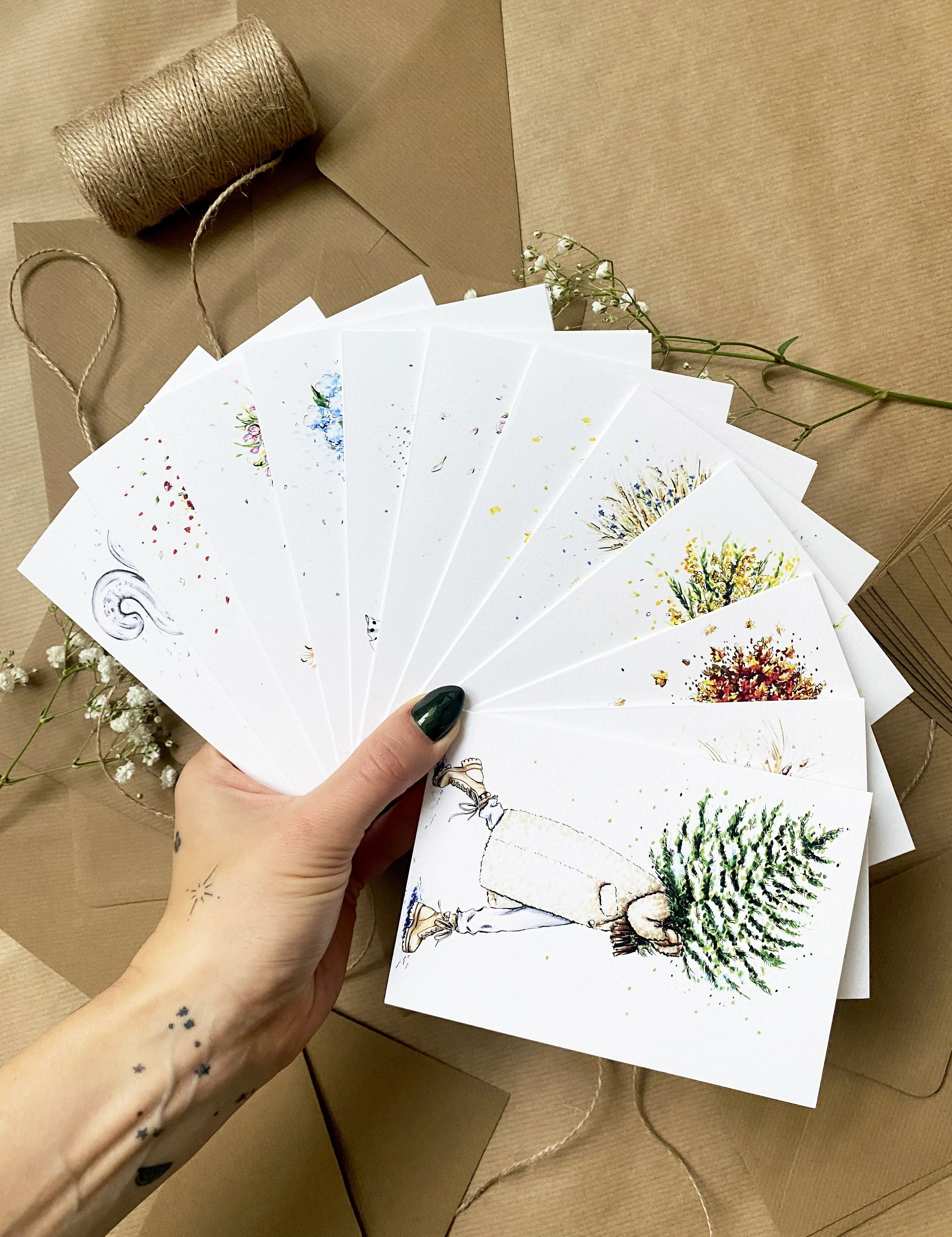"Calendar Girls" Cards (PACK OF 12)