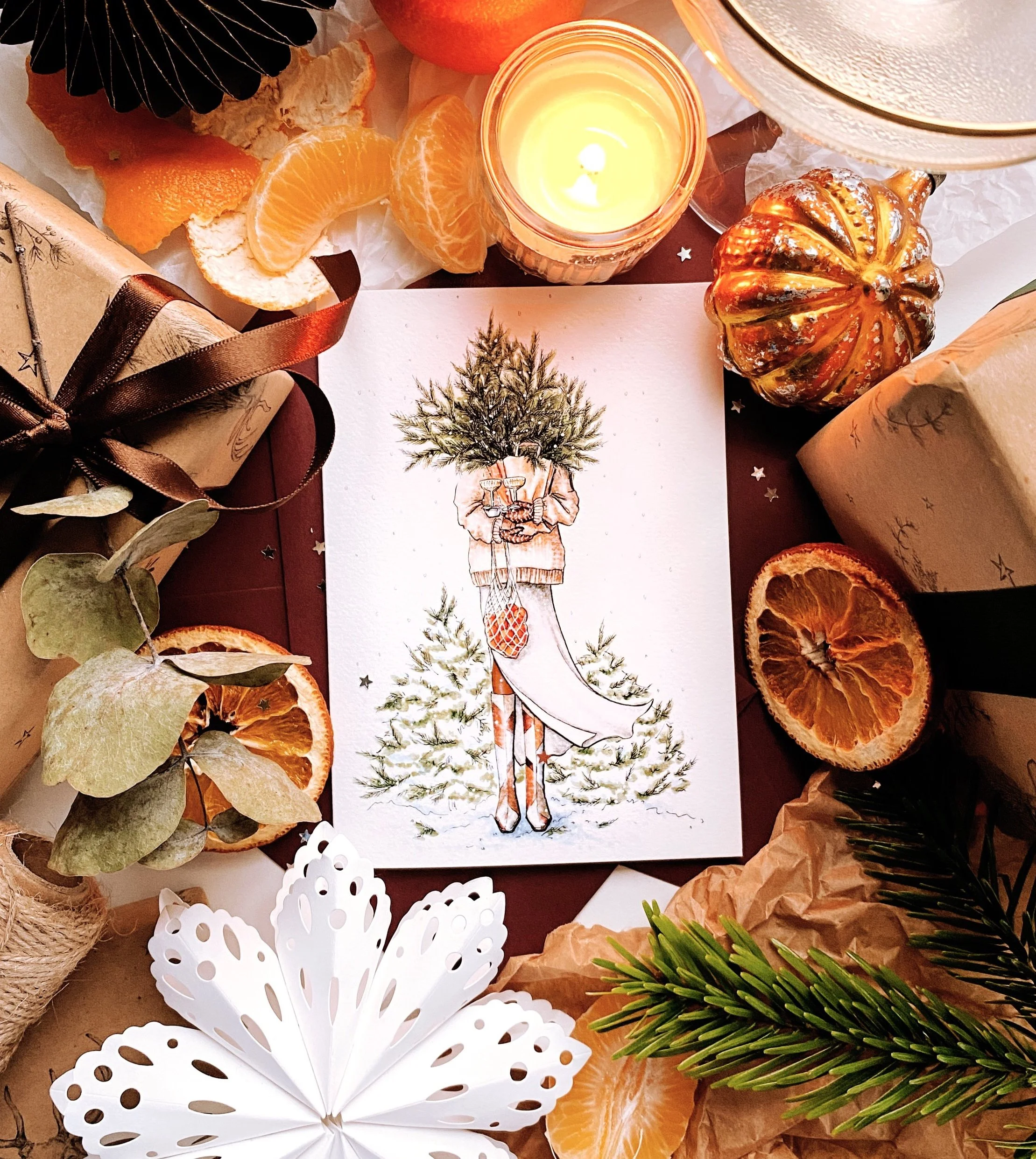 Christmas In Her Hands  (Black)