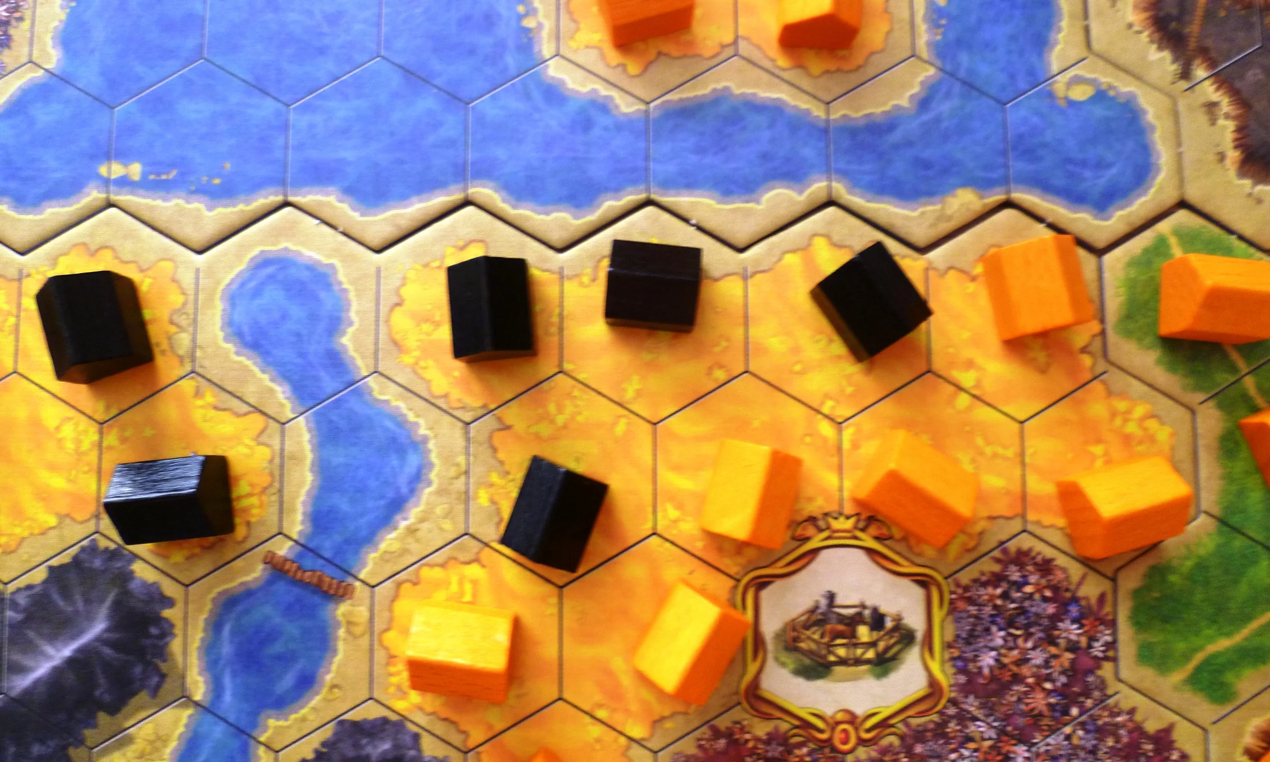 Battle for control along the waterways and for the farmstead.