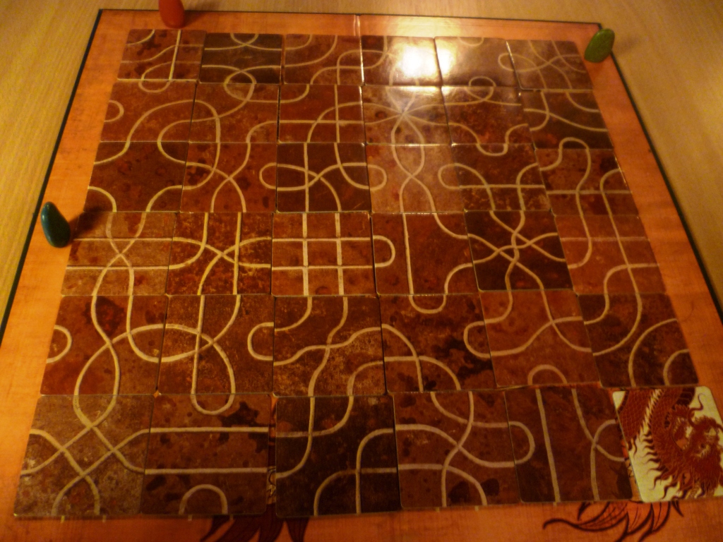 Tsuro board at games end