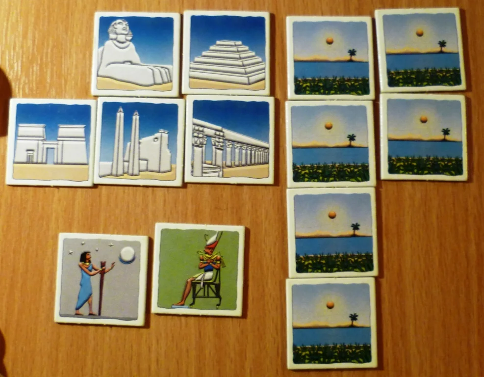 Mid game, the Nile begins to grow as does the Monument collection