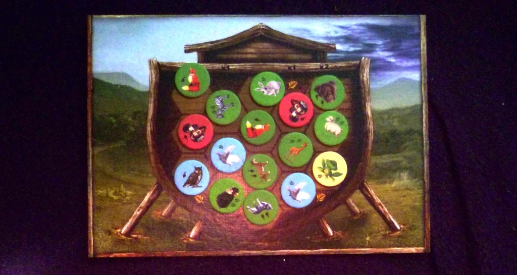 An ark before checking for scoring.