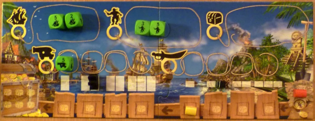 The Green Players board in Tortuga