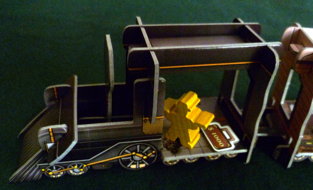 The Marshall in the Engine guarding the carry case of cash.