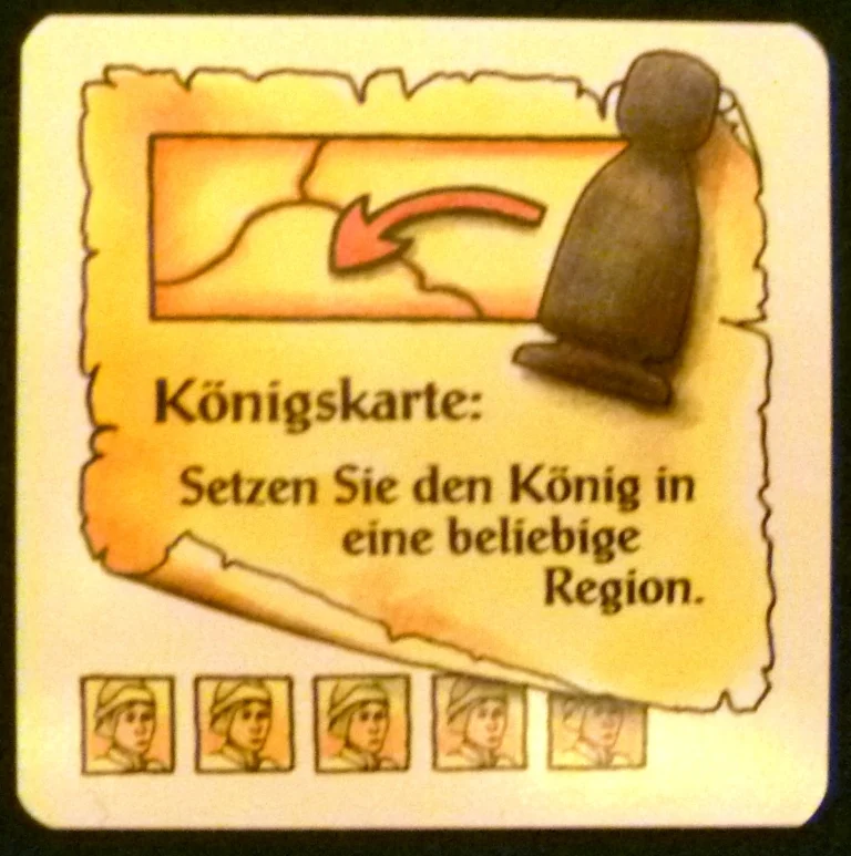 The King action card