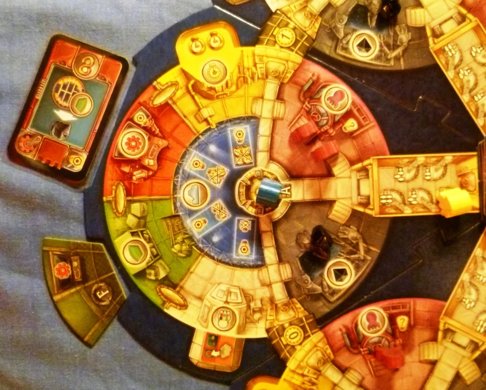 A segment of the main board showing different segments