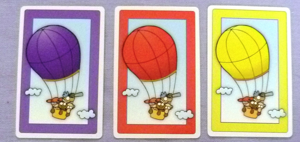 The card on the left is purple in colour. This game is an excellent form of "Brinkmanship"