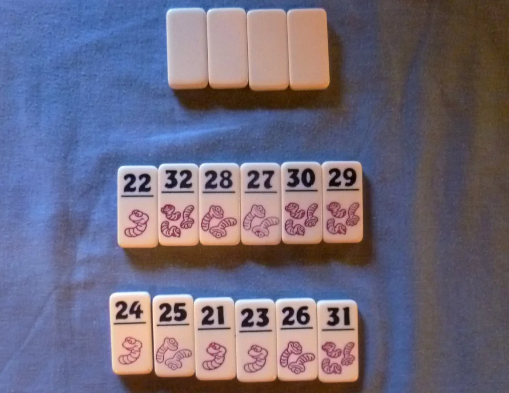 End scores in a 3 player Heck Meck - sometimes the dice do not roll favourably