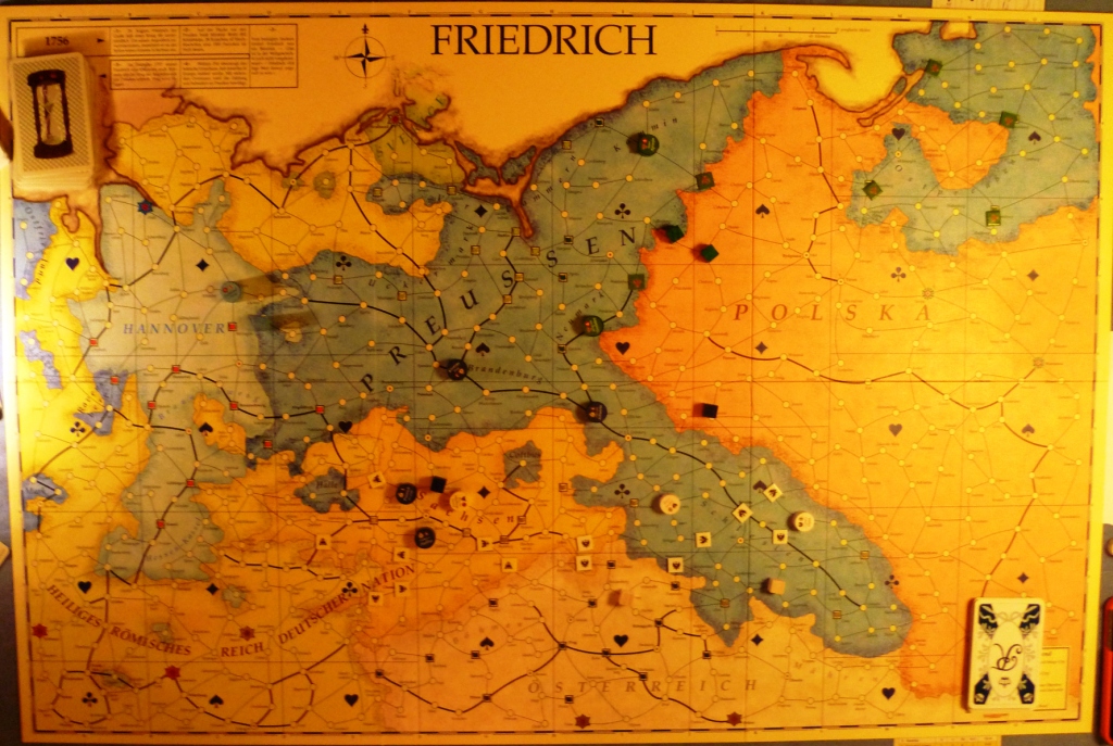 Friedrich board with Prussia (the main player) in the middle
