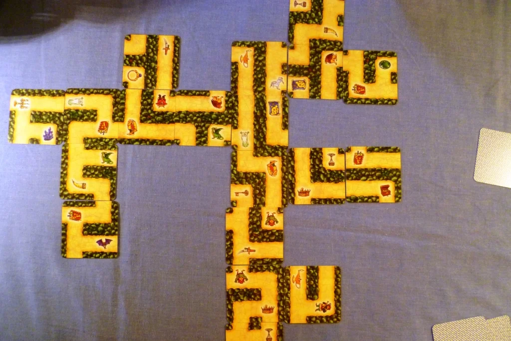 The Labyrinth layout 2/3 of the way through the game.