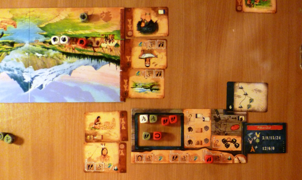 Players holding of dice and helpers
