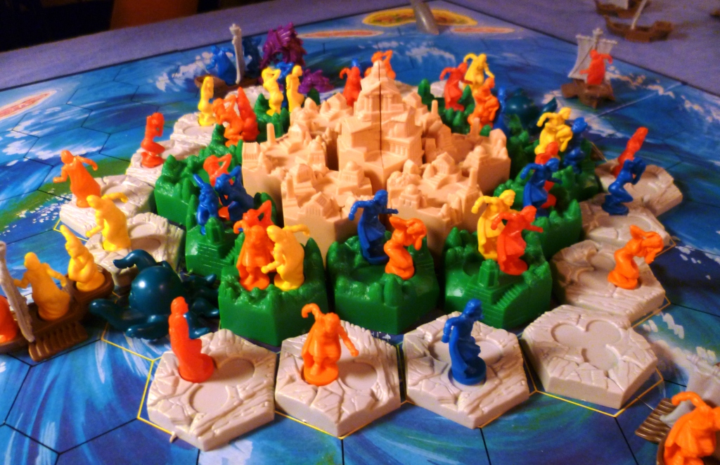 Early in the game and there is a mad scramble for the few boats available