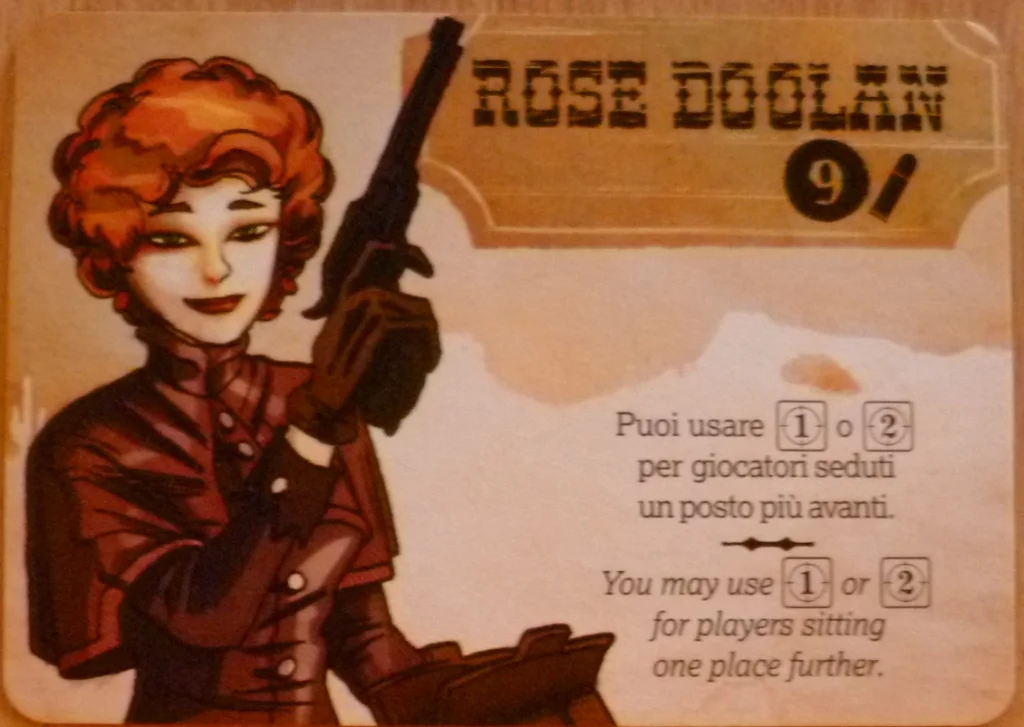 My character card, role playing your character is great fun and adds greatly to the game.