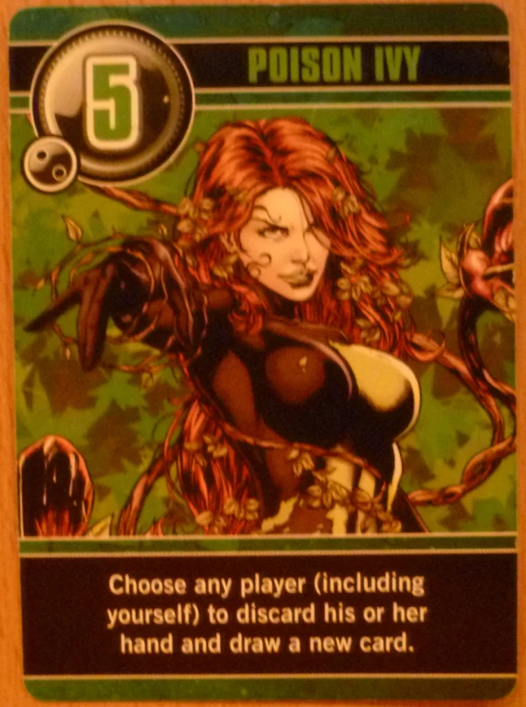 The character Poison Ivy as portrayed by Uma Thurman in "Batman and Robin", here with a Love Letter power