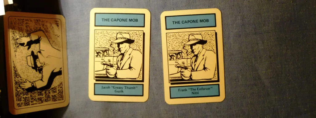 Two of Capones mob against the wall