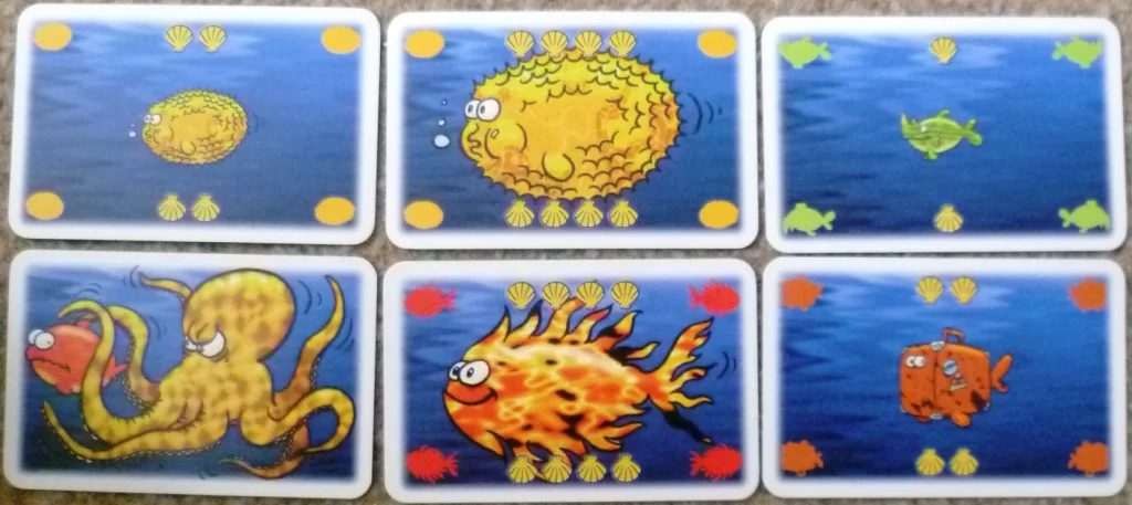 Some of the fish and an octopus