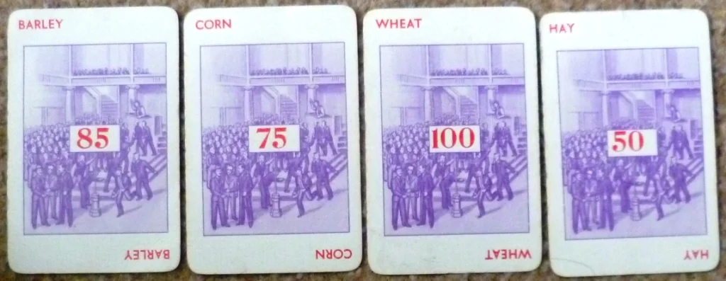 Examples of some of the suits (points shown in centre for a full set)