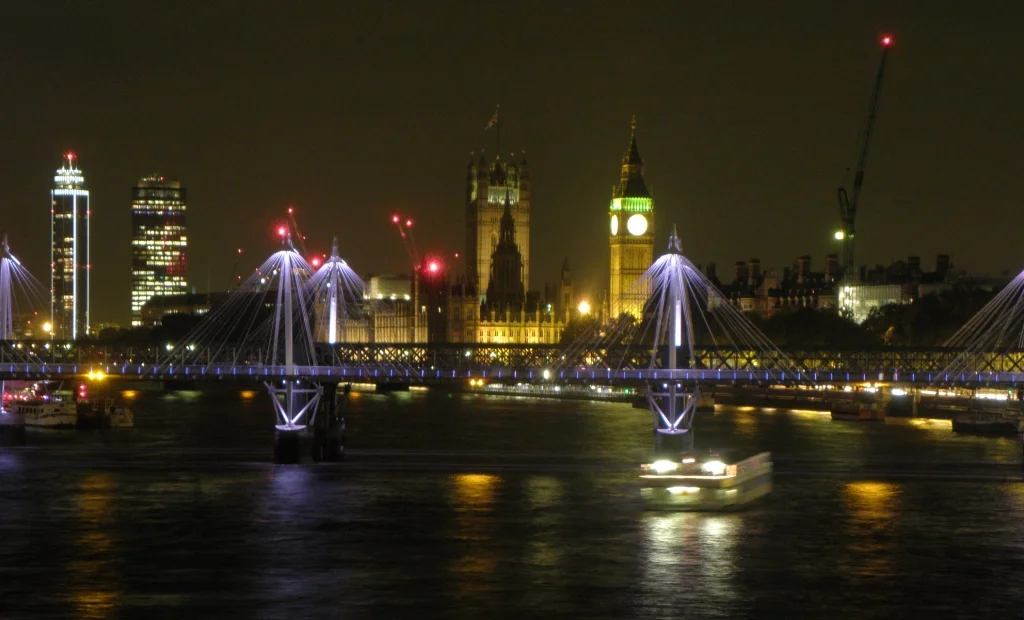 Waterloo Bridge, London looking South-West