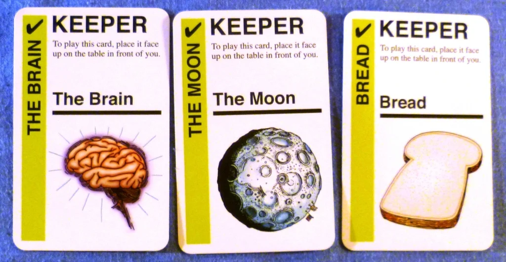 Three of my keepers (cards you need to make goals)