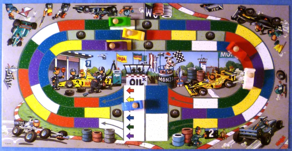 Blue crosses the line and wins