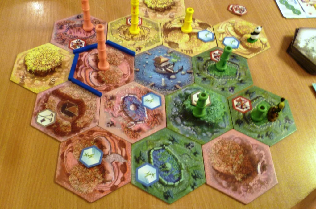 The Takenoko playing area slowly expanding