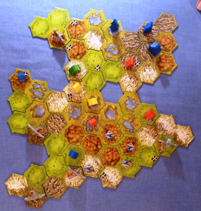 Tiles are added to expand an existing feature e.g a field was expanded in playing the tile in the SW corner