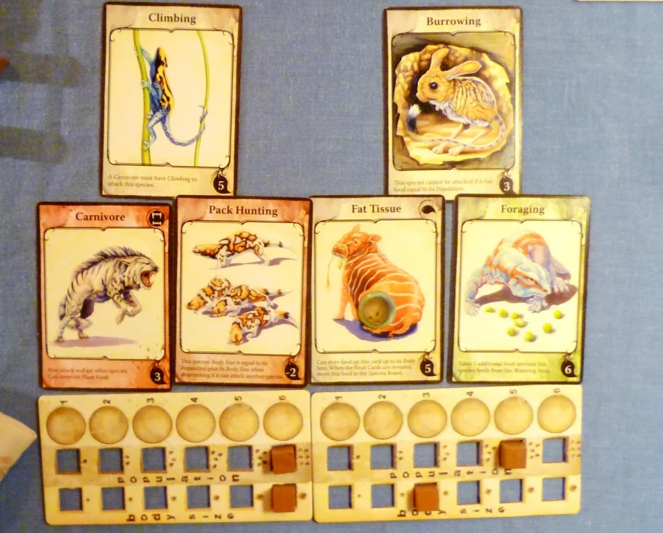 Two creatures in Evolution (picture from previous game)