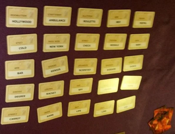 Codenames cards - does anyone fancy playing a chaotic variant using Dixit cards?