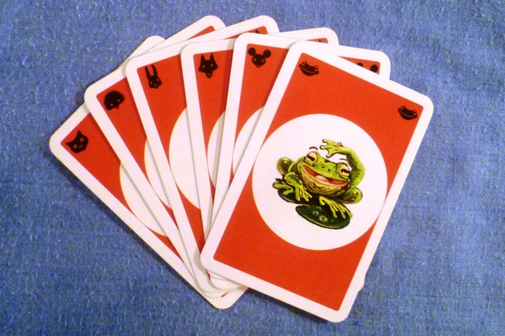 Om Nom Nom cards for the red player