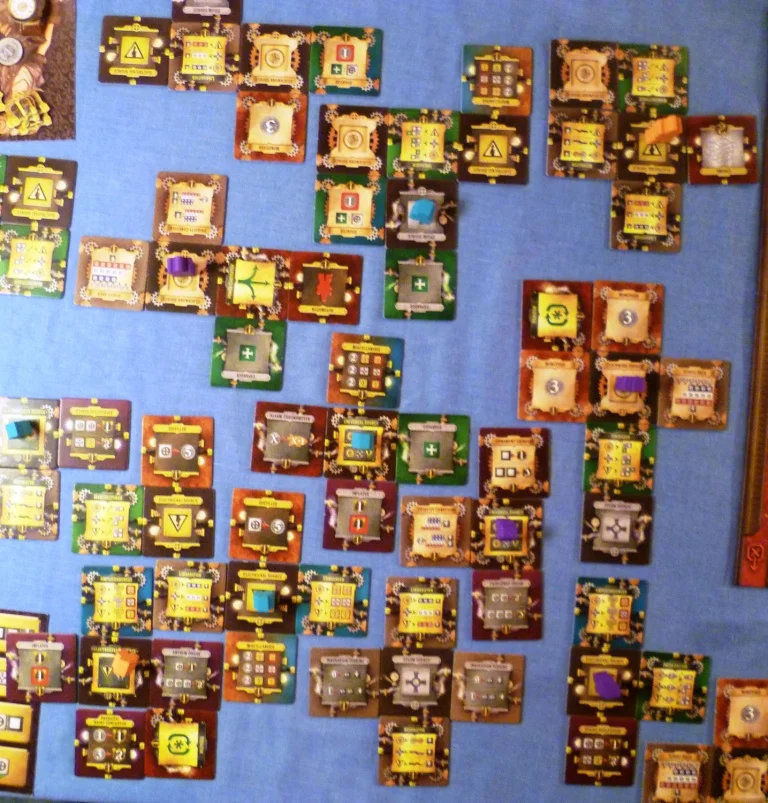 Some of the machines in play at the games end