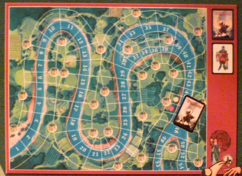 The board (from the back of the box)