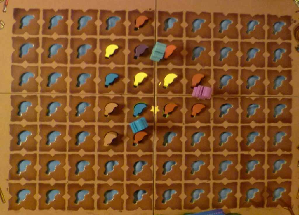 The play area in Scoville with chilli's being planted