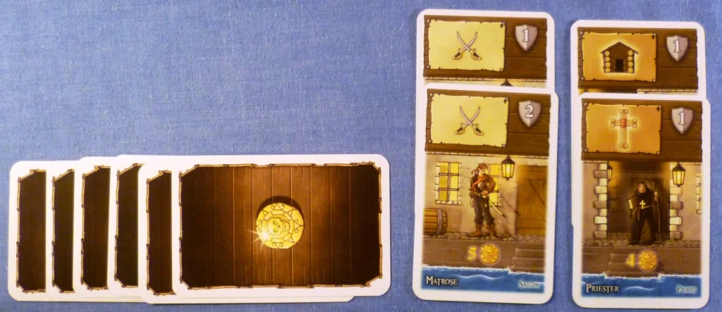 A players hand mid-game in Port Royal