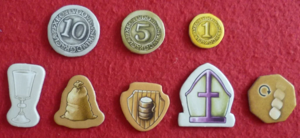 A sample of the cardboard bits you get in the game