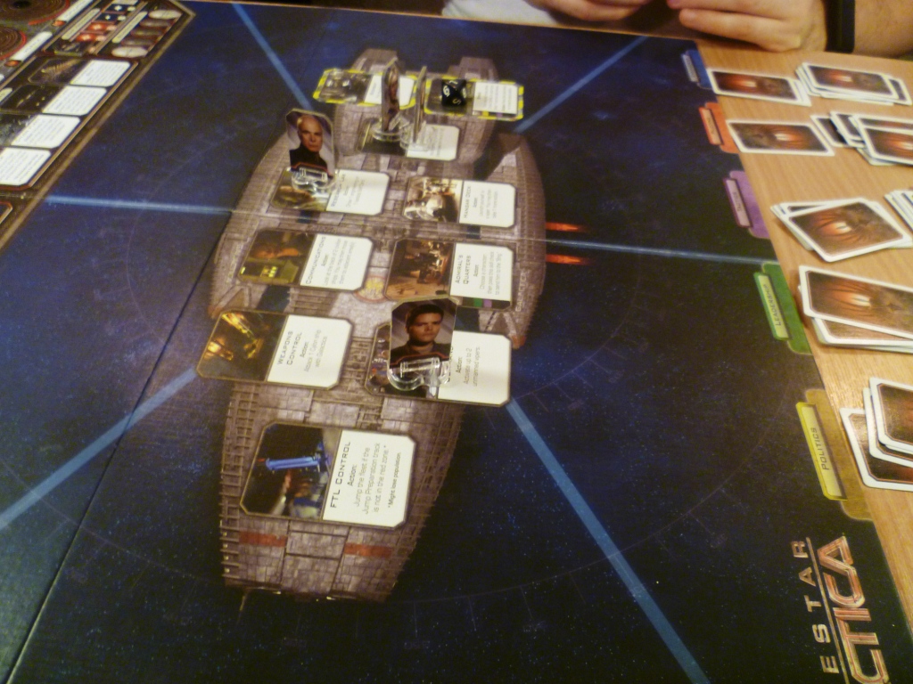 The main board in Battlestar Galactica