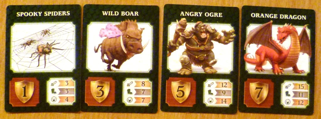 A small sample of the monsters available.