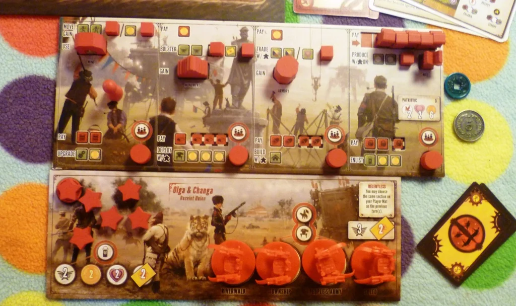 Player boards in Scythe