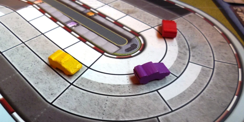 A close race on the penultimate lap
